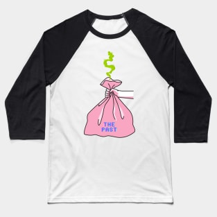 Throw the past away illustration cute aesthetic design Baseball T-Shirt